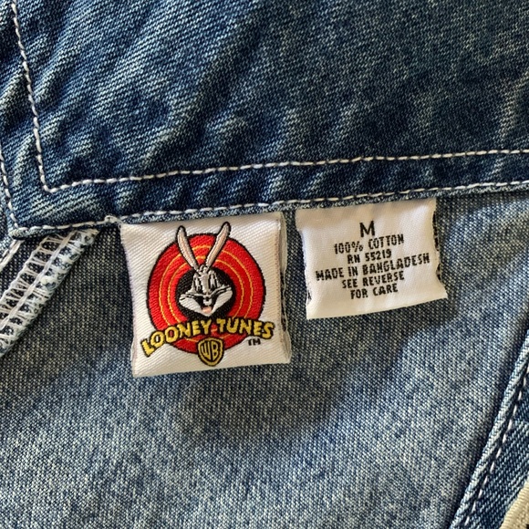 Warner Bros. Looney Tunes Denim Overalls - Picture 2 of 9